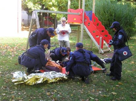 Preverjanje ekip prve pomoči v Materiji 3